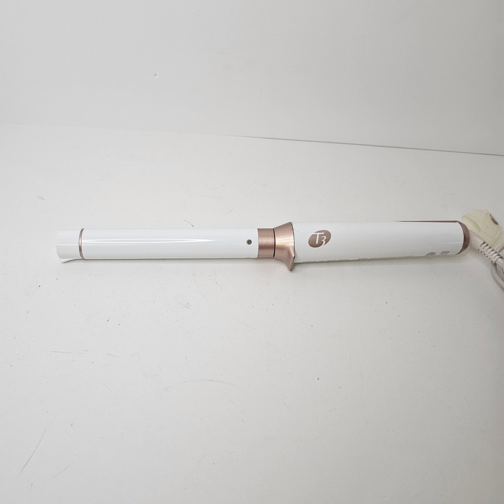 T3 Micro Whirl Trio 1 Inch Straight Styling Wand Barrel White Rose Gold 765ATT8